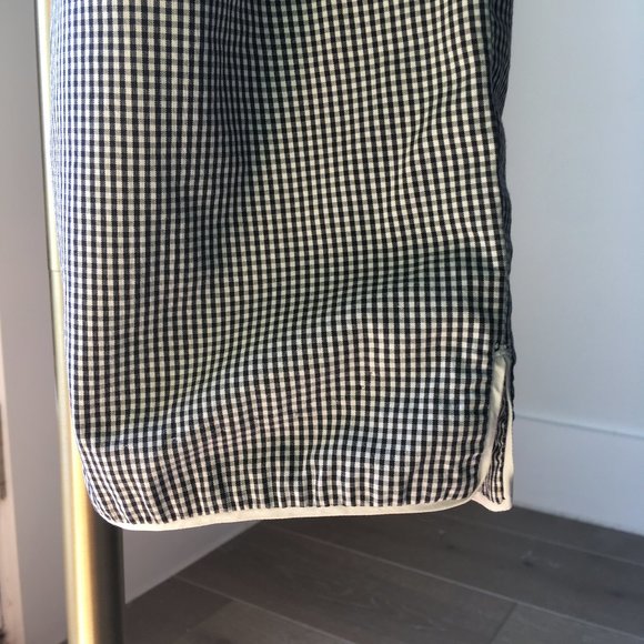 ann taylor cropped mini gingham pants - black/white - size 2 - Picture 4 of 5